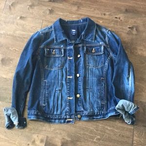 Gap blue jean jacket. Large
